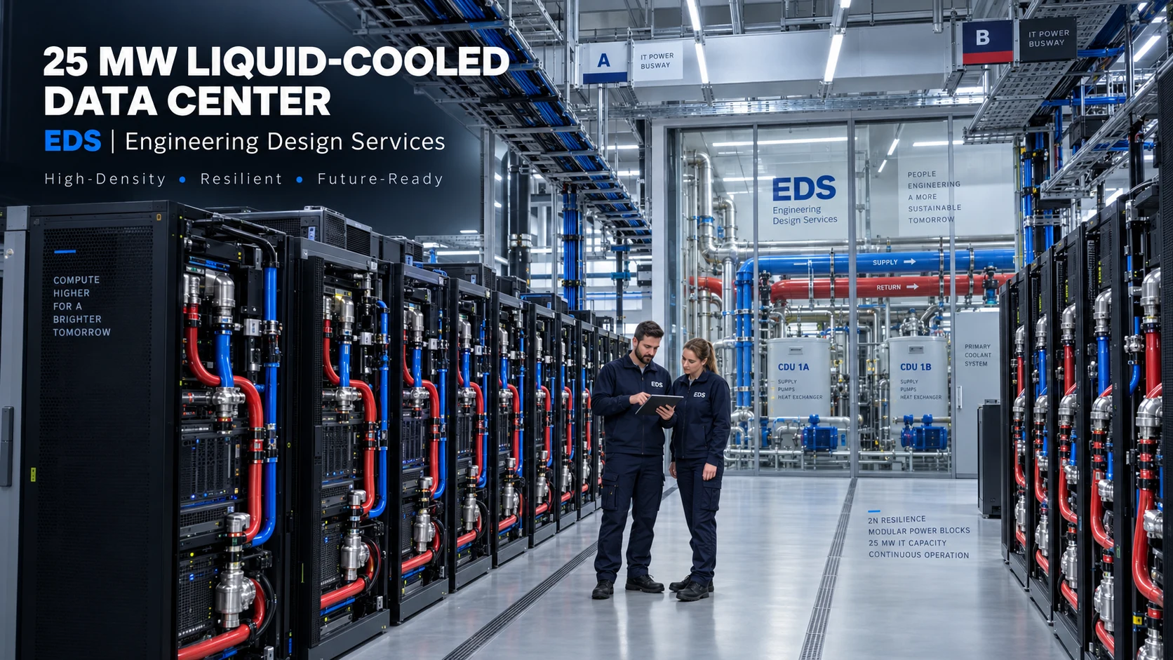25 MW Liquid-Cooled Data Center — Frankfurt
