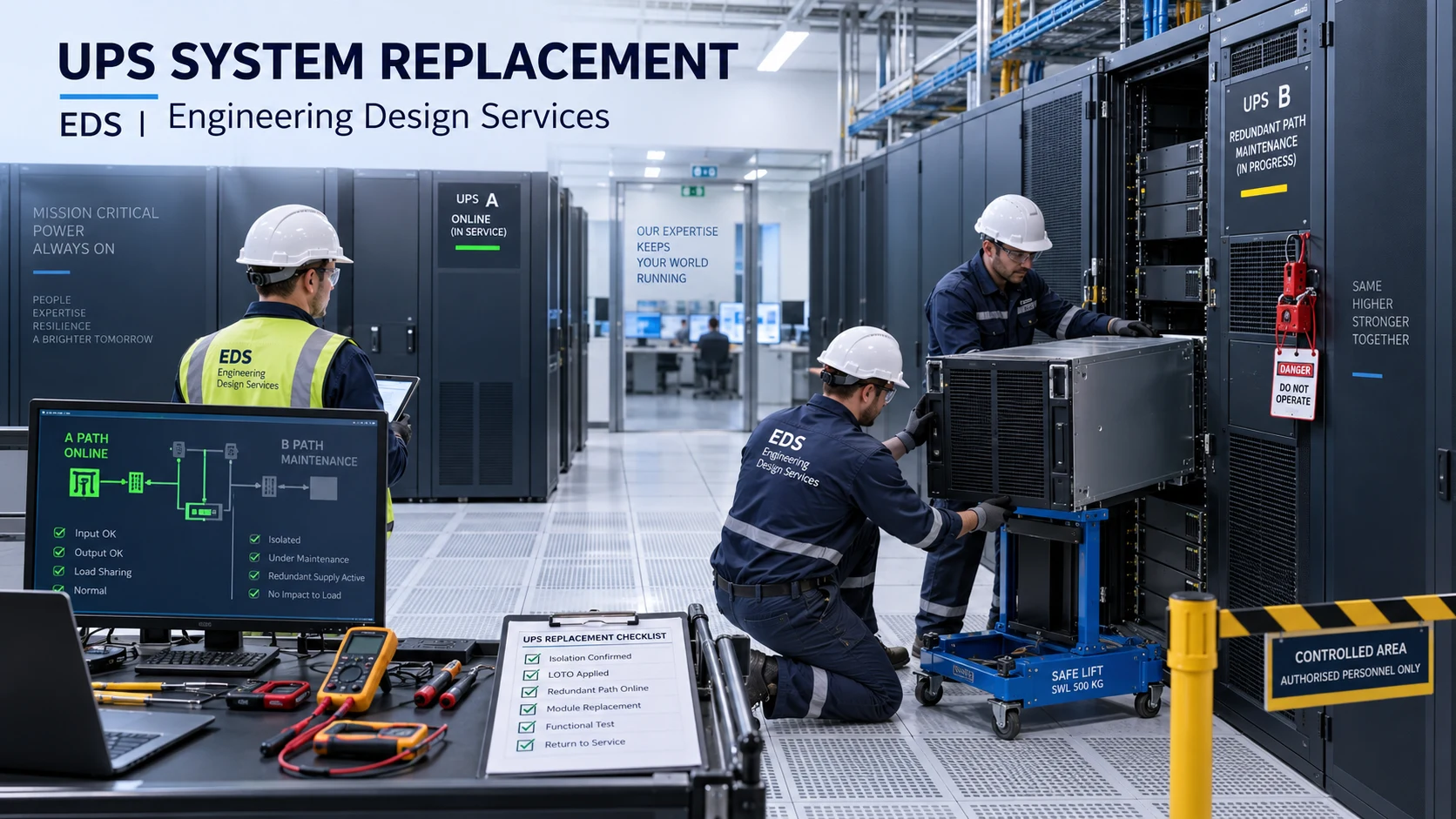 UPS System Replacement — Live Data Center, Frankfurt