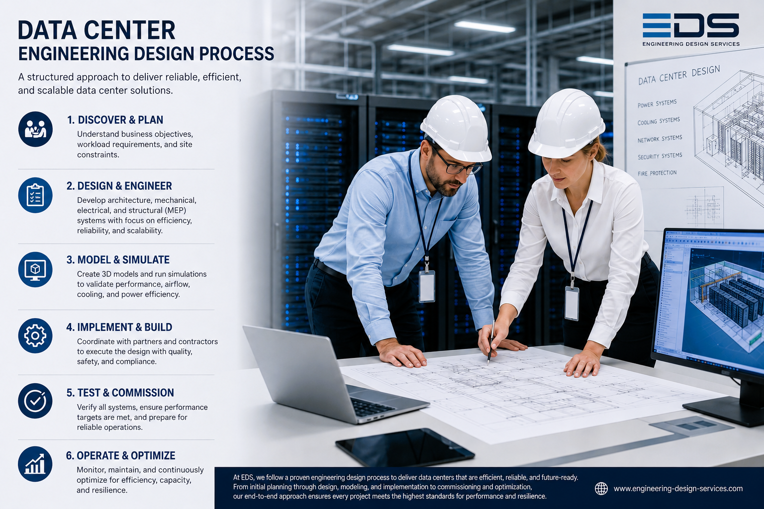 EDS data center engineering design process